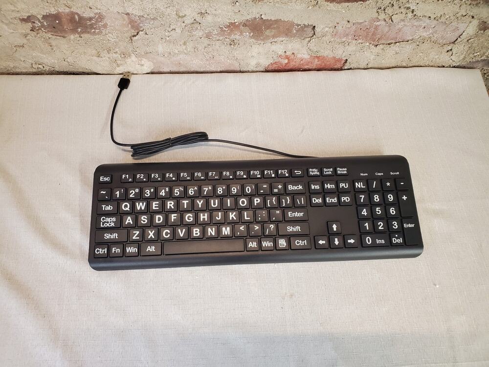 LPK Wired Keyboard LPK258 Black Full Size USB Numeric Keypad PC Laptop Desktop